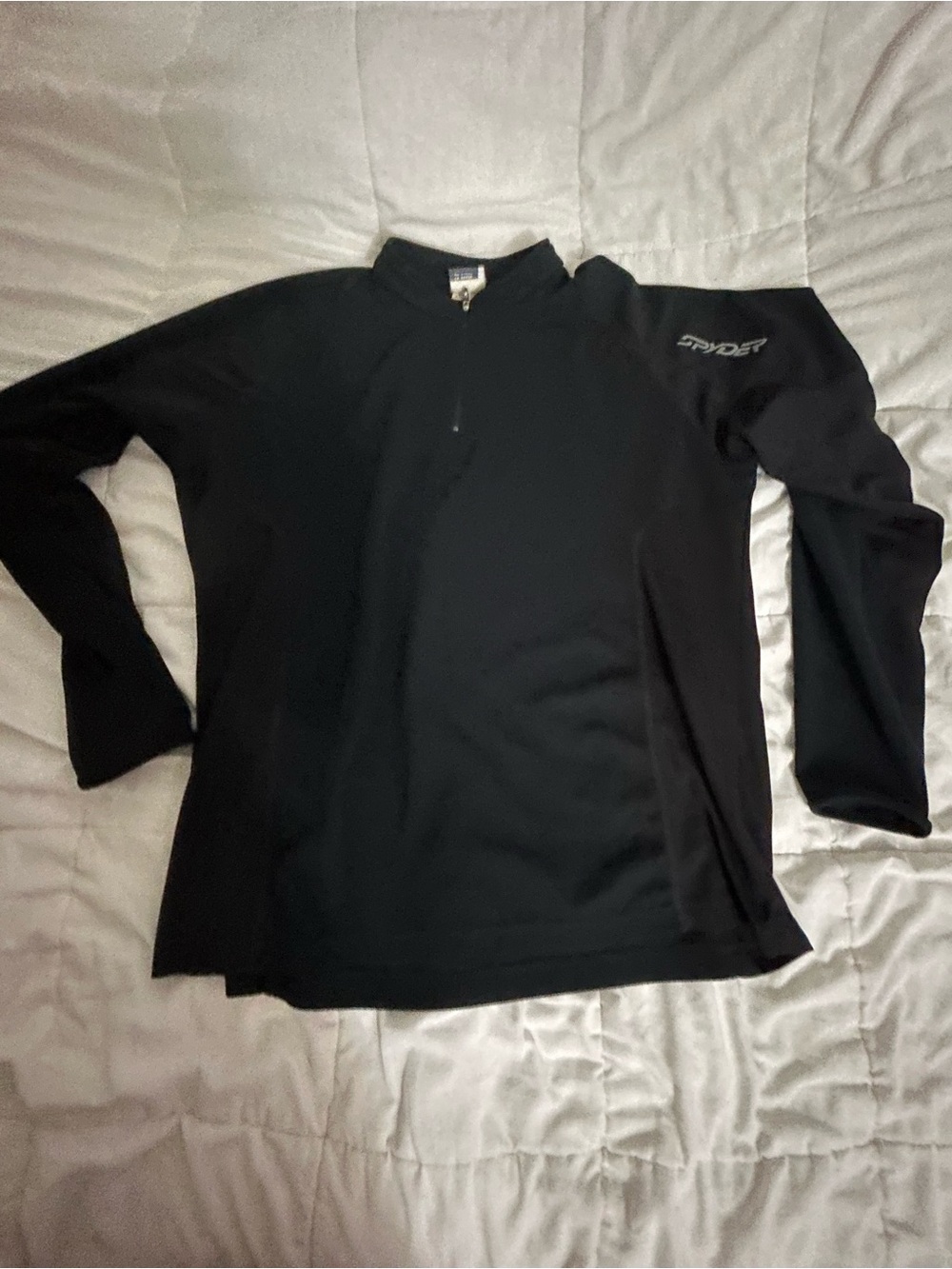 Spyder Men’s Black Long-Sleeve Quarter Zip Pullover